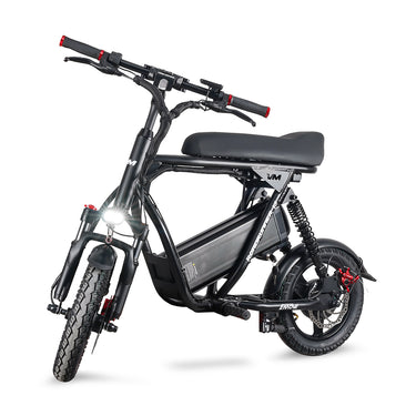 Front view of EMOVE RoadRunner V3 electric scooter with seat